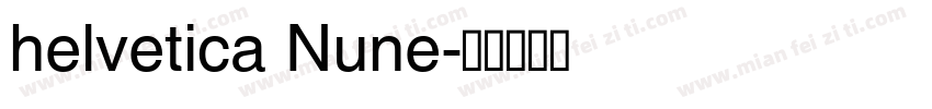 helvetica Nune字体转换